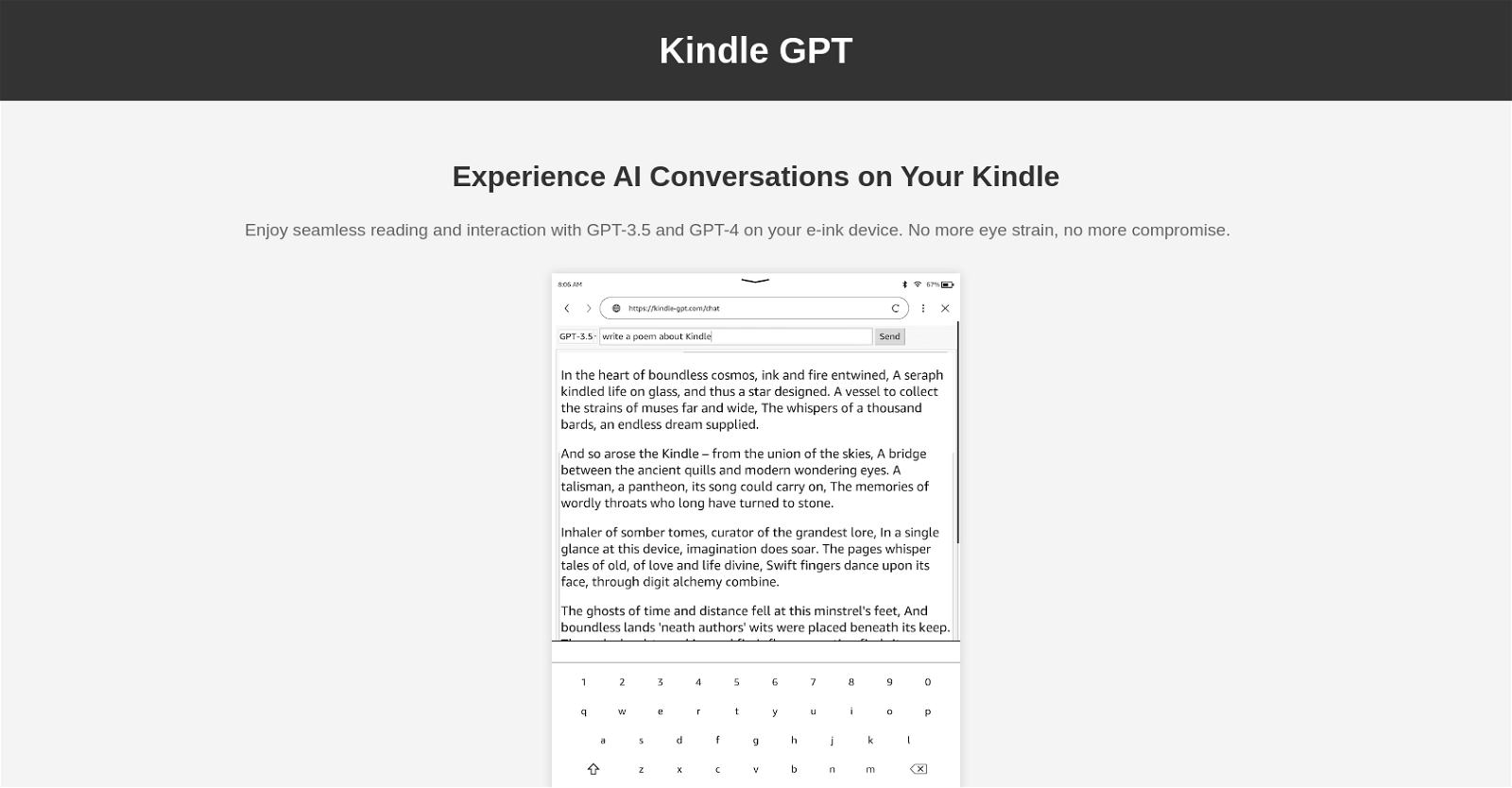 Kindle GPT image