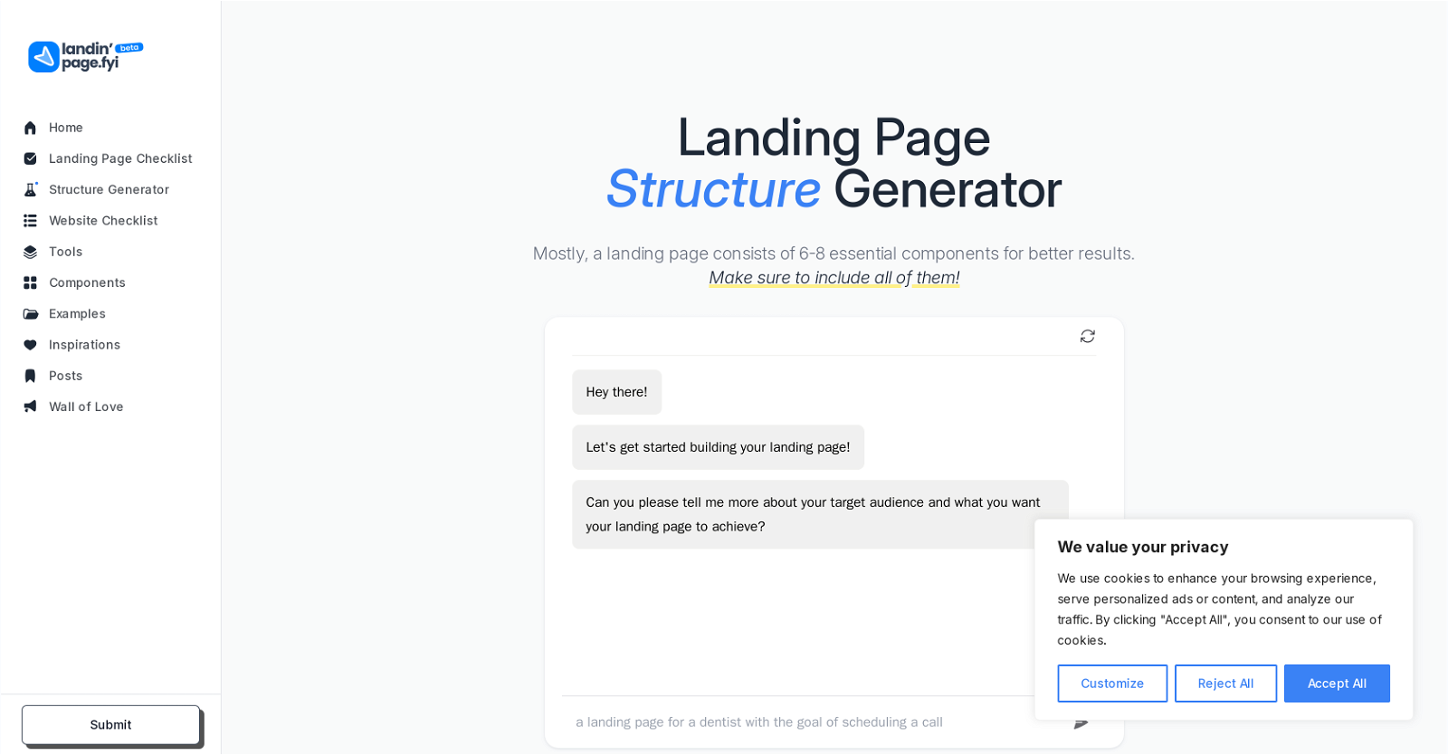 LandingPage.fyi image