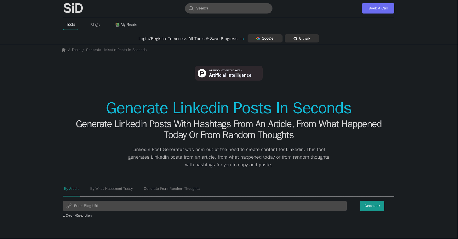 Linkedin Posts Generator image