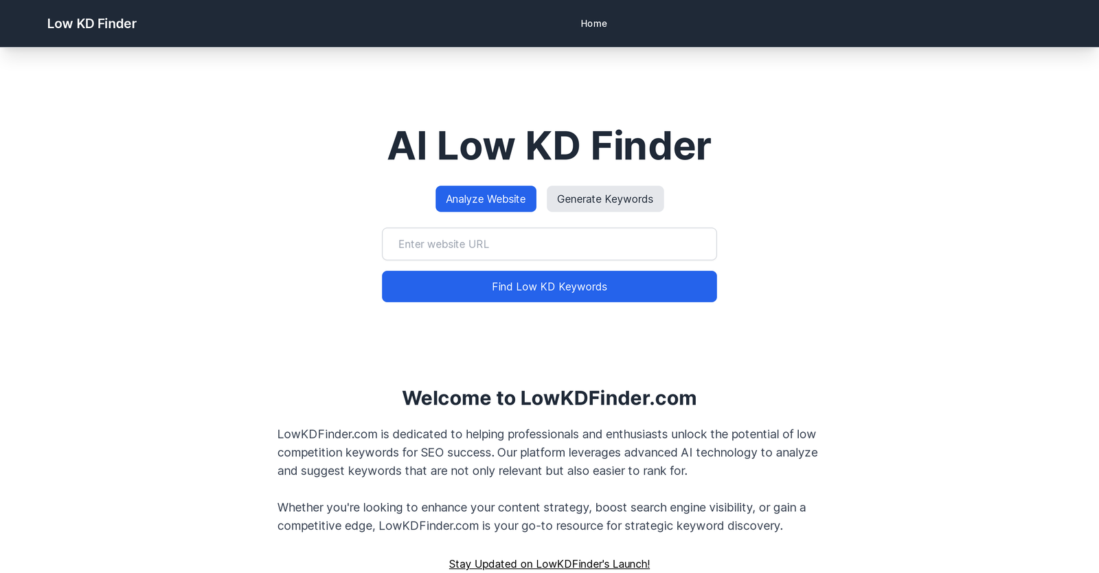 Low KD Finder image