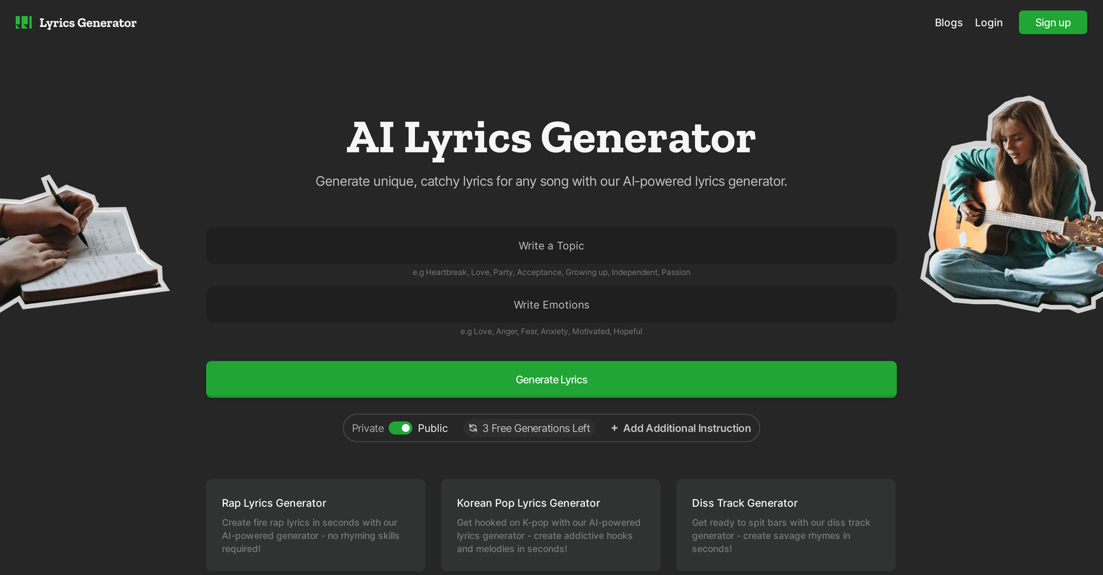 Lyrics Generator image