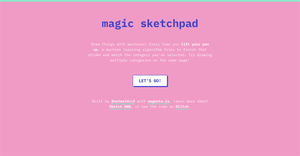 Magic Sketchpad