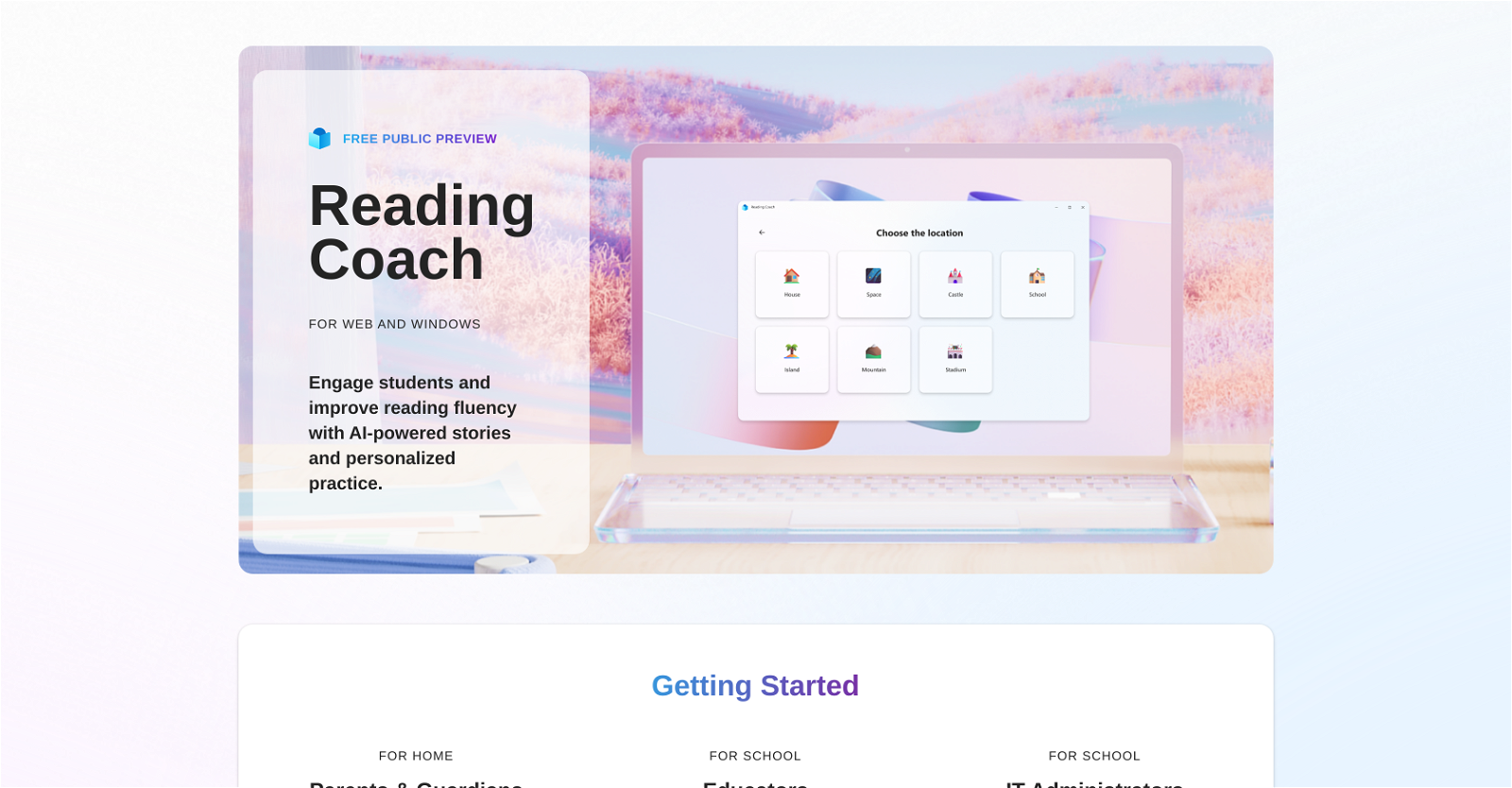 Microsoft Reading Coach image