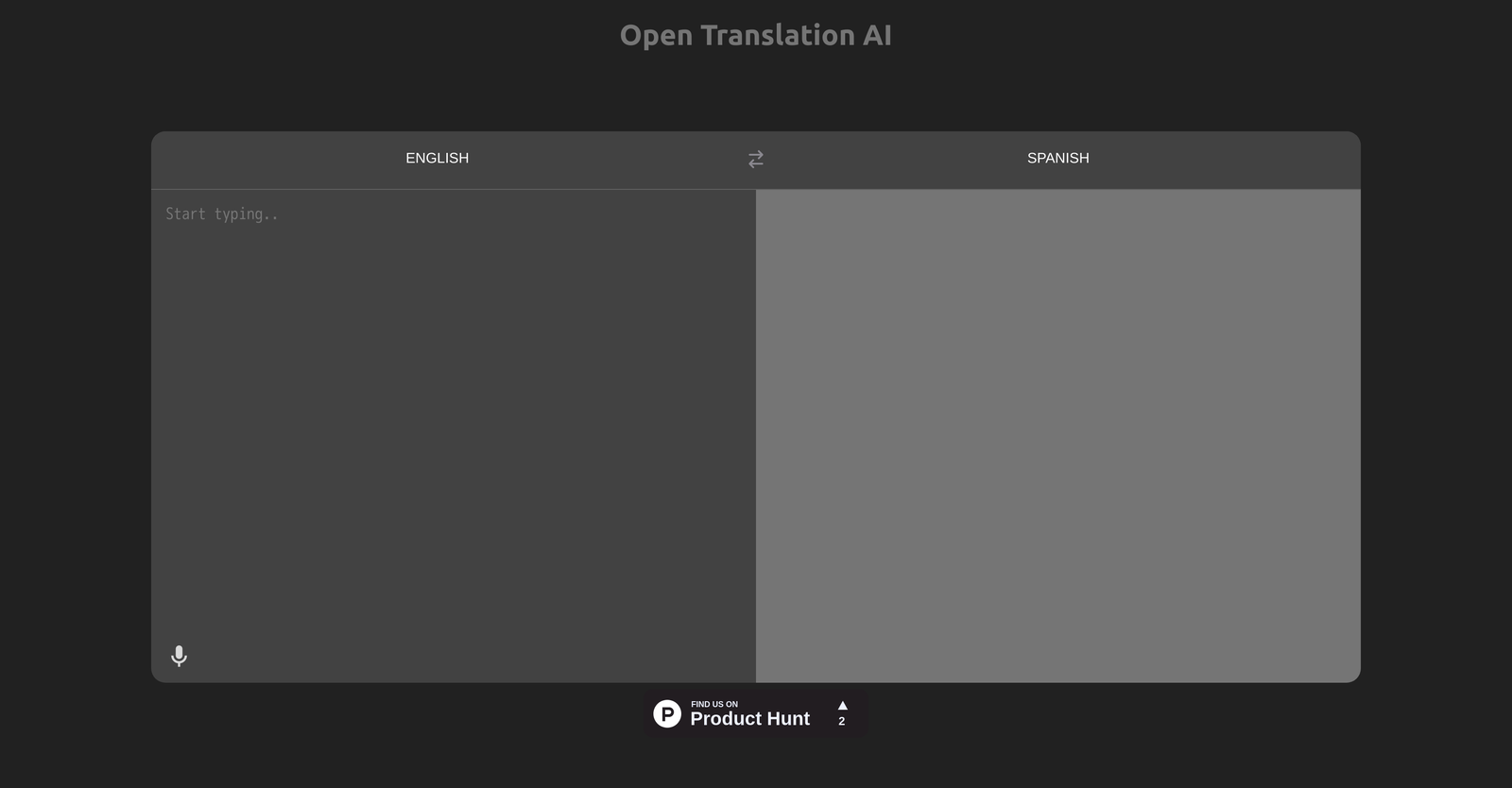 Open Translation AI image