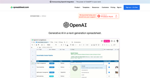 OpenAI in Spreadsheet