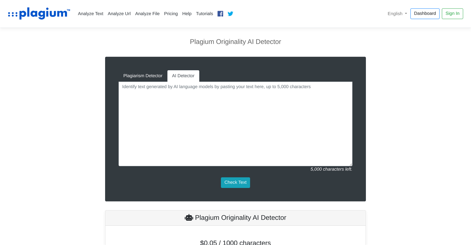 Plagium AI Detector image