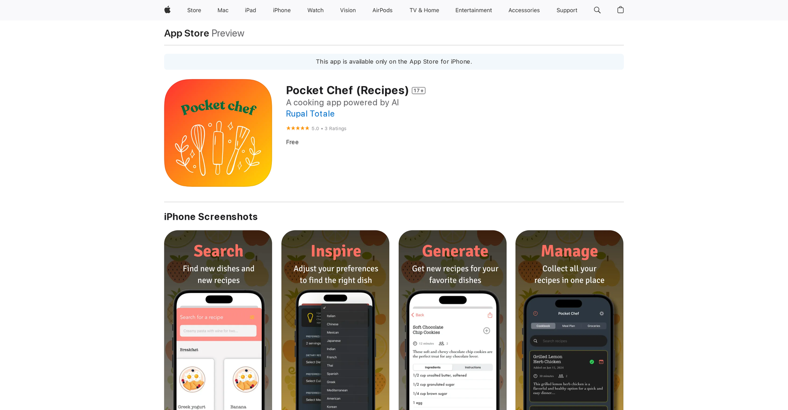 Pocket Chef (Recipes) image