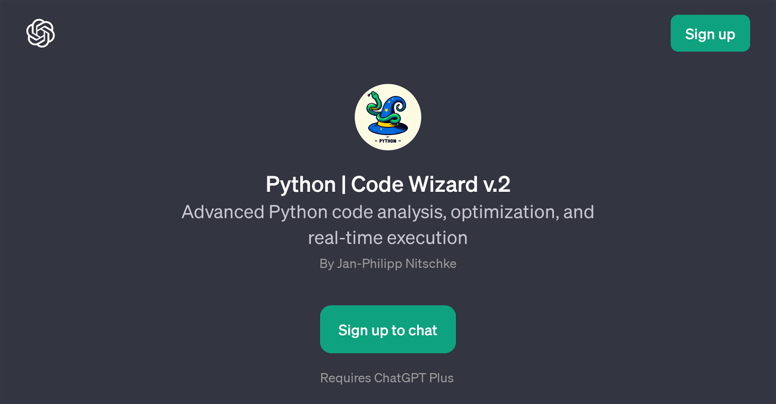 Python Code Wizard GPT image