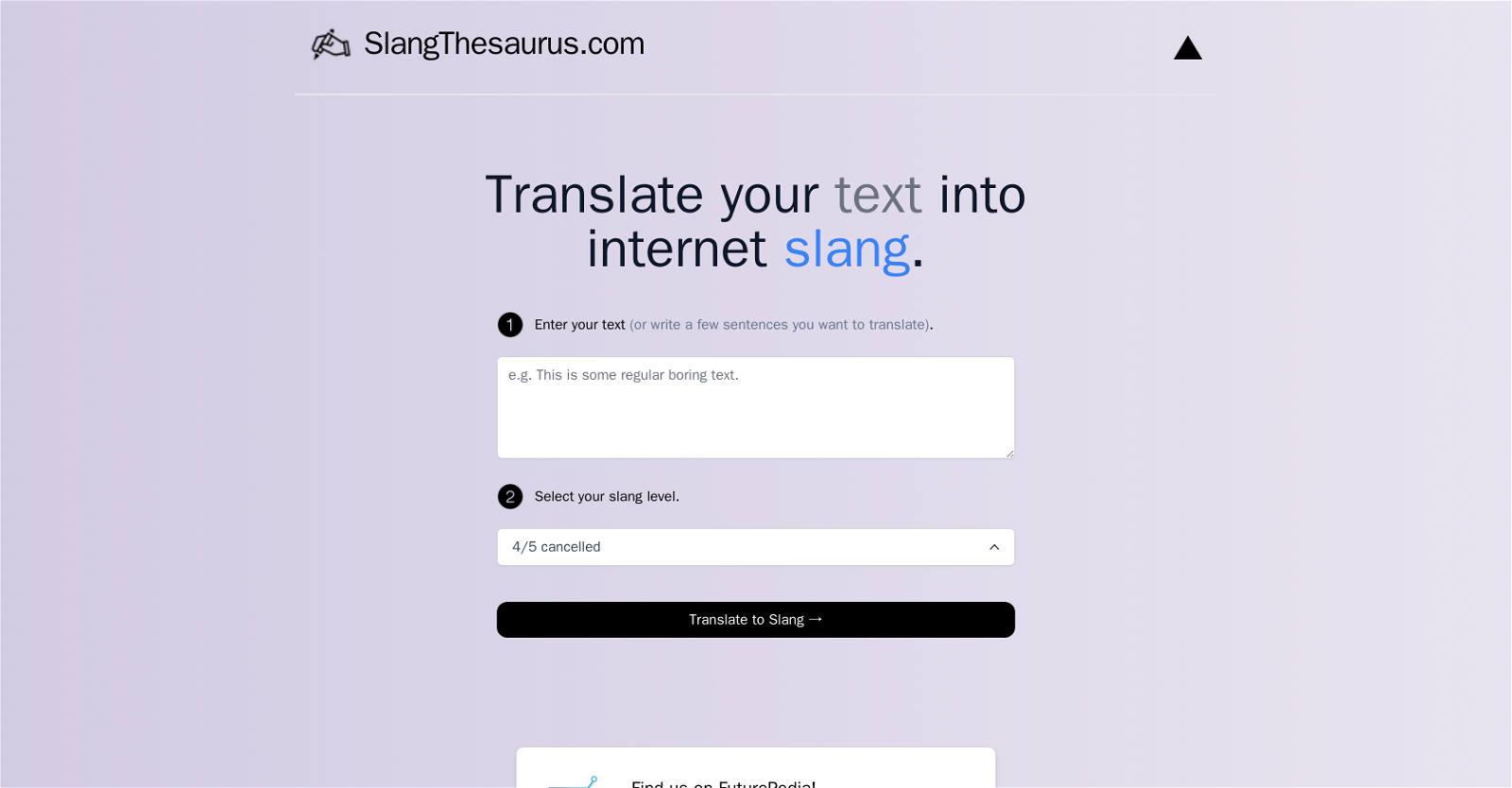 Slang Translator image