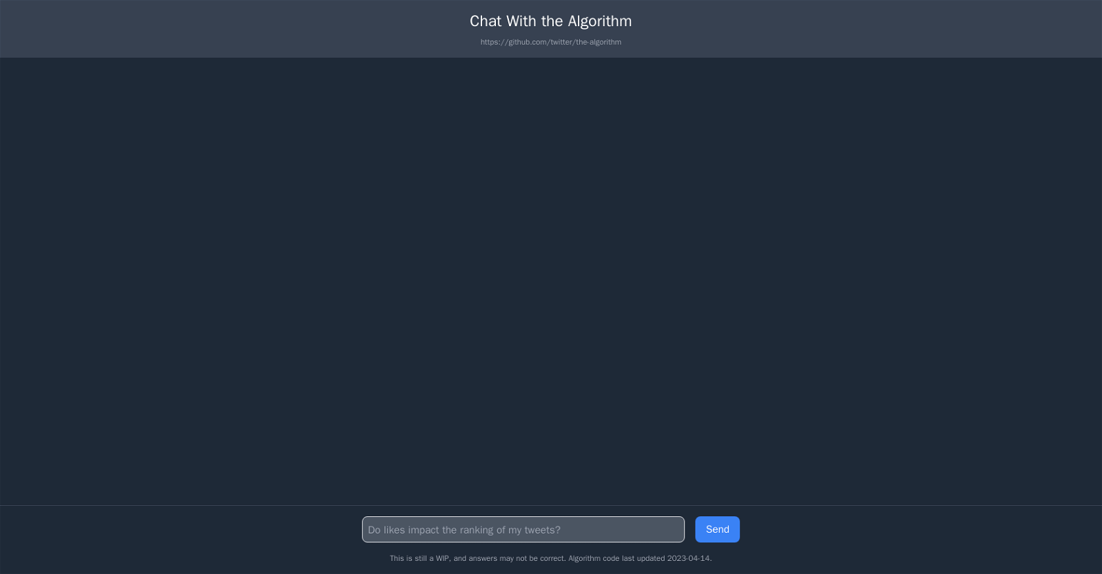Twitter Algorithm Chatbot image