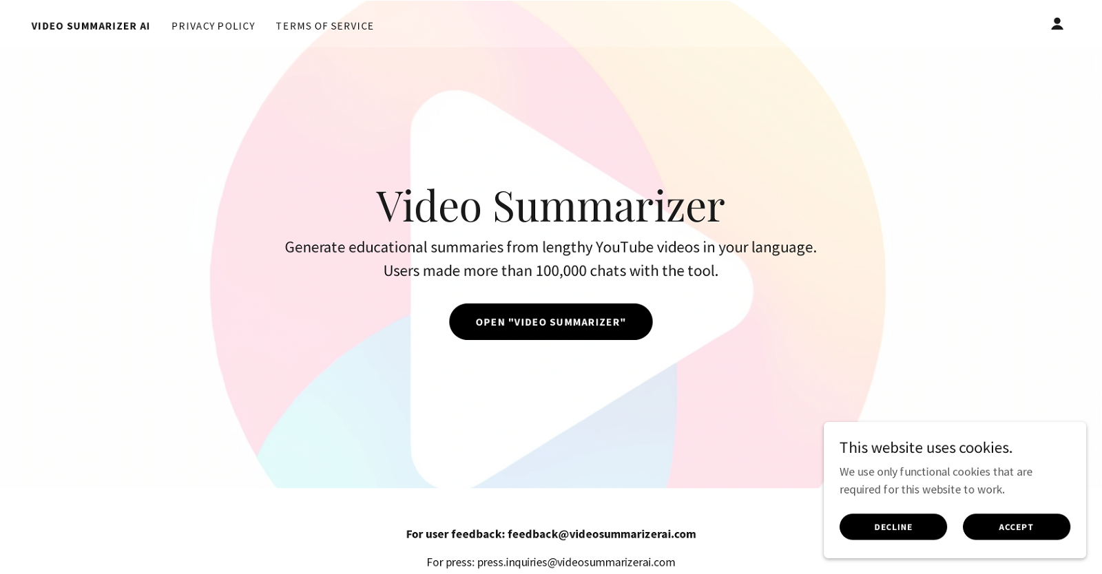 Video Summarizer AI image