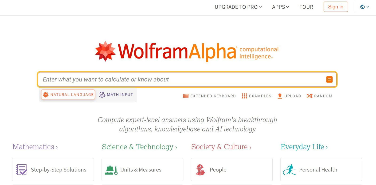 WolframAlpha image